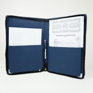 Premium Document Holder Bag - "15/11", "Blue"